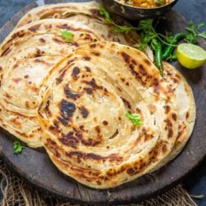2 Aalo Paratha with Pickle  & Salad  : Rs-80