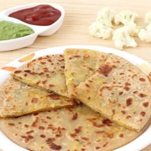 2 Gobhi Paratha with Pickle  & Salad : Rs-80